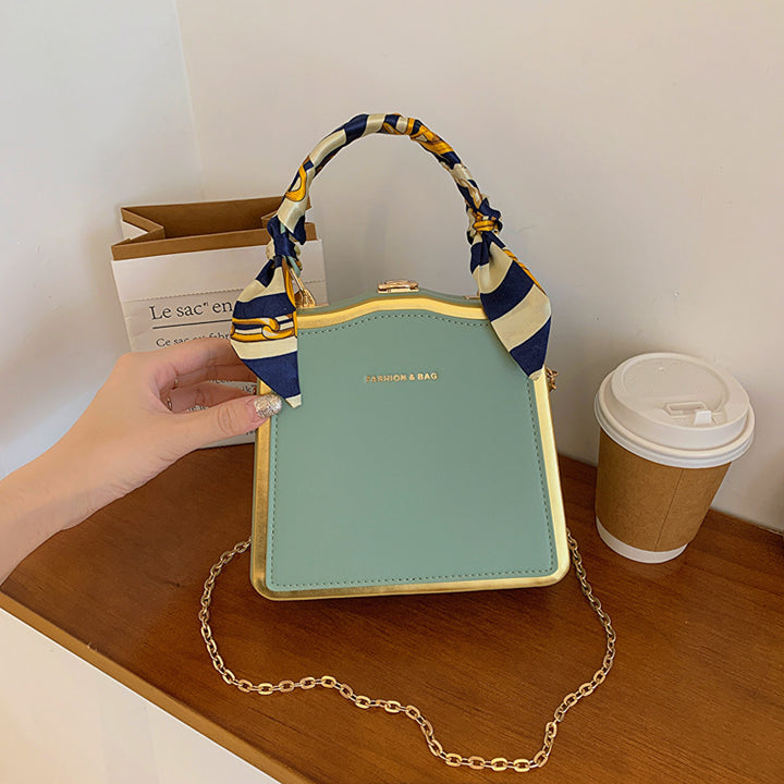 Damen Designer Handtasche mit abnehmbarem Seidenschal Nord Taschen
