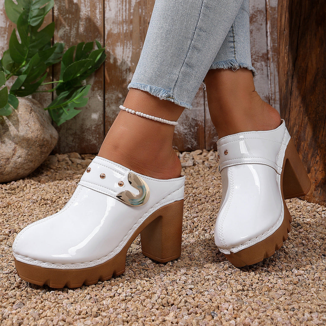 Damen Hochwertige Clogs mit Holzsohle - Arvani
