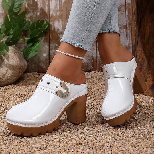 Damen Hochwertige Clogs mit Holzsohle - Arvani