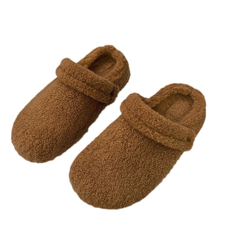 Damen Gefütterte Teddy-Pantoletten mit Umschlag und gepolstertem Komfortfußbett Nord Taschen