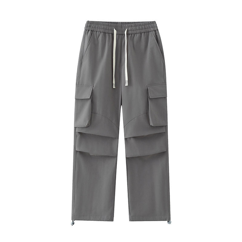 Herren Cargo-Hose mit elastischem Bund, Lagen‑Detail und Reißverschluss-Saum Nord Taschen