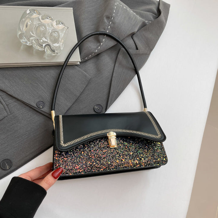 Damen elegante Umhängetasche mit funkelndem Pailletten-Design Nord Taschen