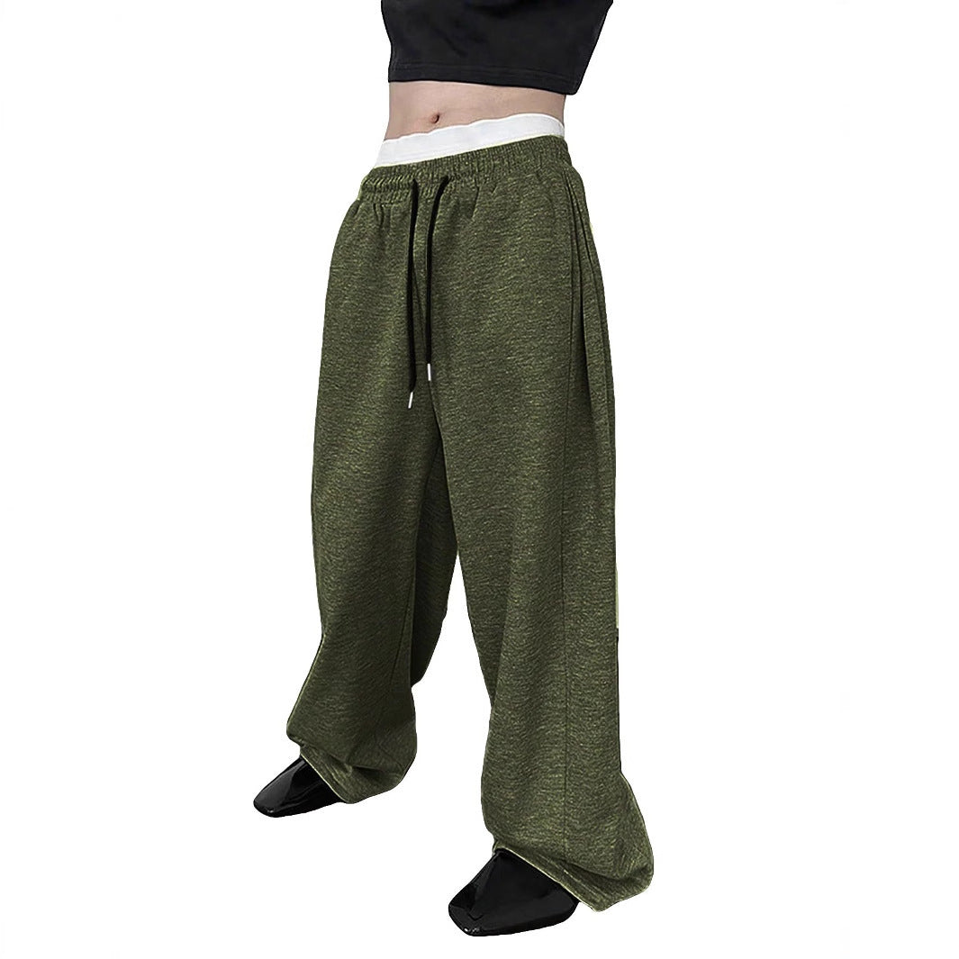 Unisex nan weite Sweatpants mit elastischem Bund, breitem Bein, Kordelzug und verdeckten Seitentaschen Nord Taschen