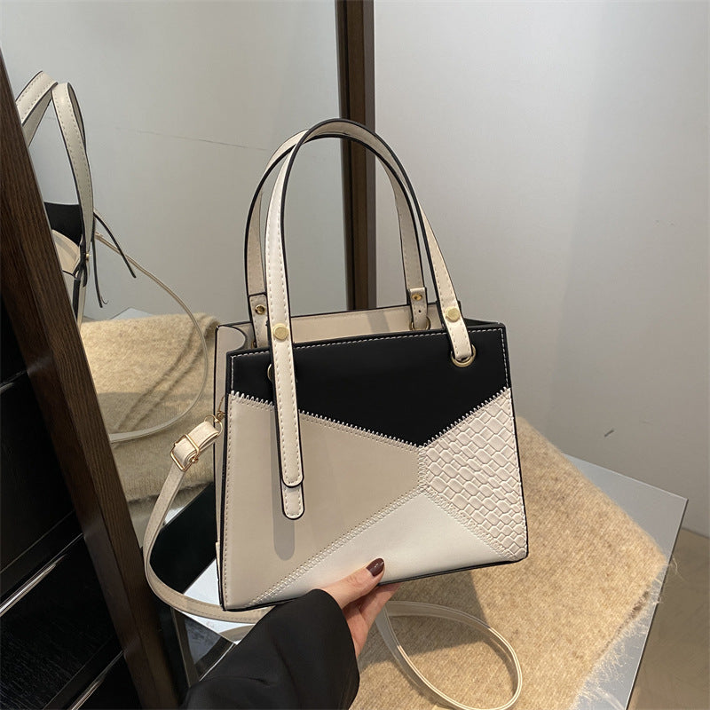 Damen modische Handtasche mit geometrischem Design und strukturierten Akzenten Nord Taschen