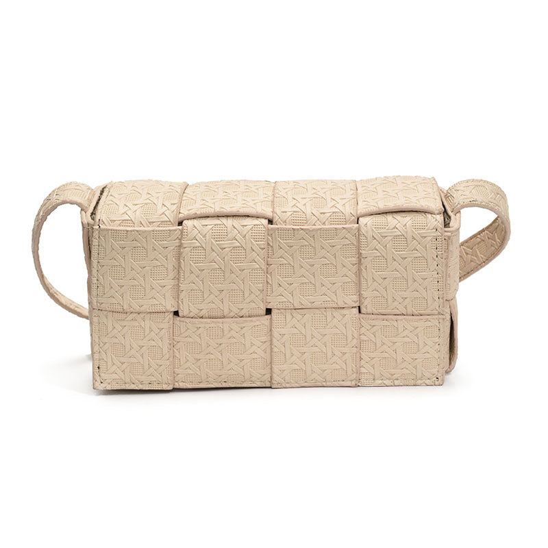 Damen Mini Umhängetasche aus geflochtenem Material Nord Taschen