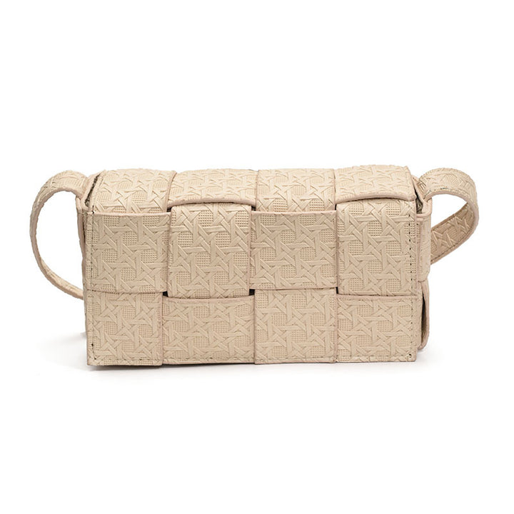 Damen Mini Umhängetasche aus geflochtenem Material Nord Taschen