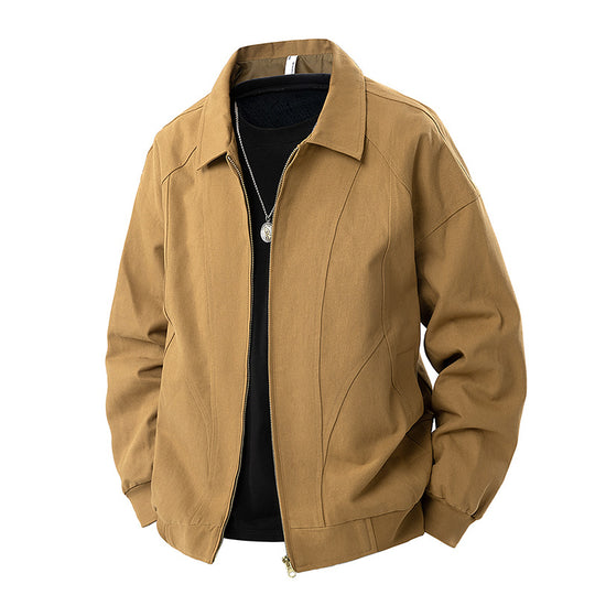Herren Moderner Blouson mit Hemdkragen, Zwei‑Wege‑Reißverschluss und dezenter Teilungsnaht Nord Taschen