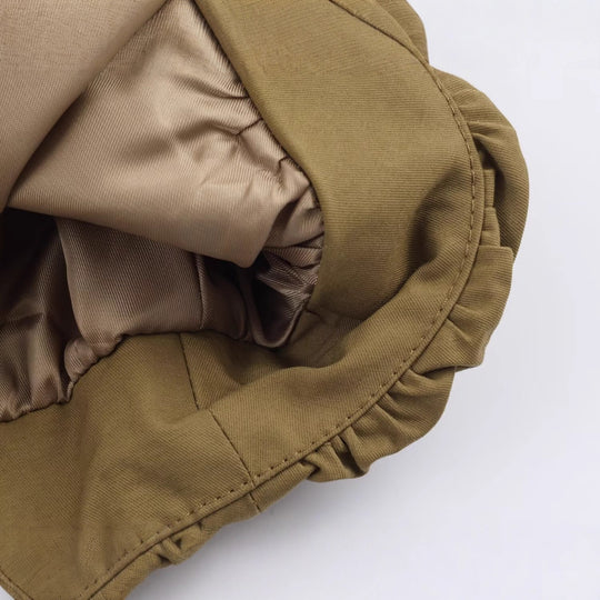 Damen Weitgeschnittene Übergangsjacke mit Tunnelzugkragen und ballonförmigem Saum Nord Taschen