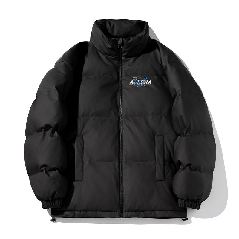 Unisex Isolierte Pufferjacke im minimalistischen Boxy‑Schnitt mit hohem Stehkragen, verdecktem Reißverschluss und Kordelzugsaum Nord Taschen