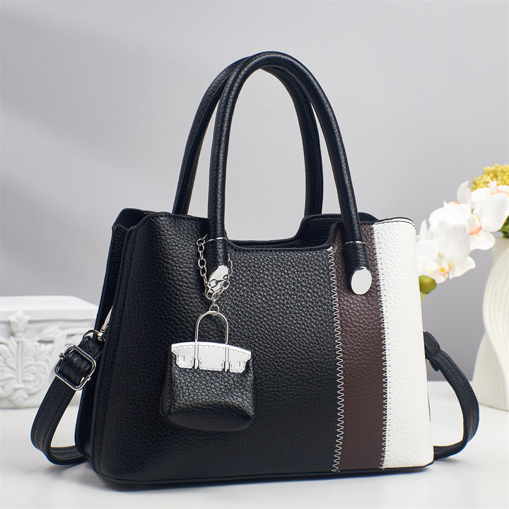 Damen hochwertige Umhängetasche mit elegantem Patchwork-Design Nord Taschen