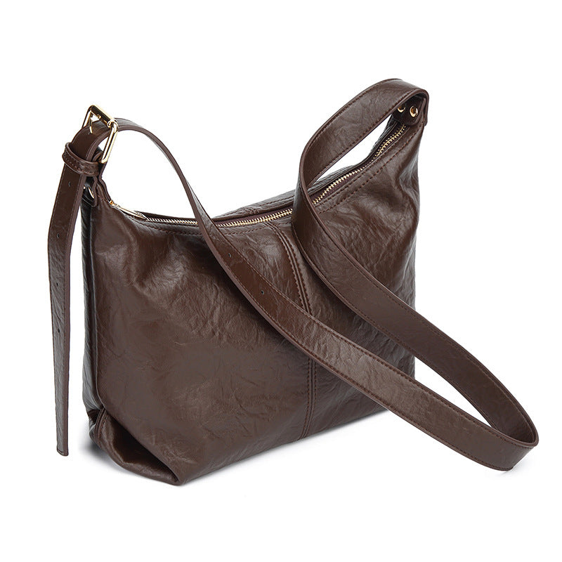 Damen Hobo-Tasche aus hochwertigem Kunstleder mit elegantem Kordelzug Nord Taschen