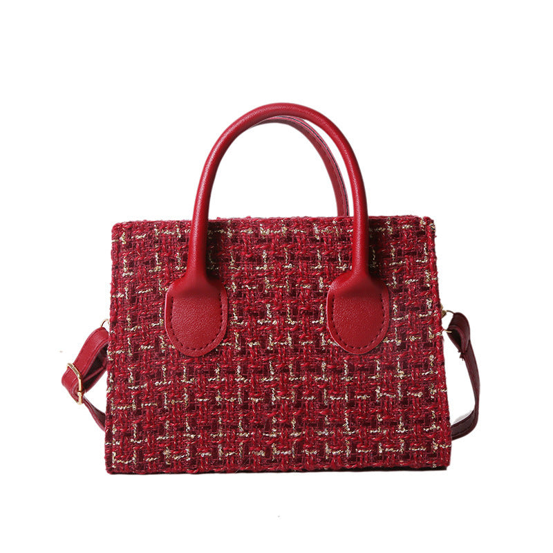 Damen elegante Tweed-Handtasche Nord Taschen