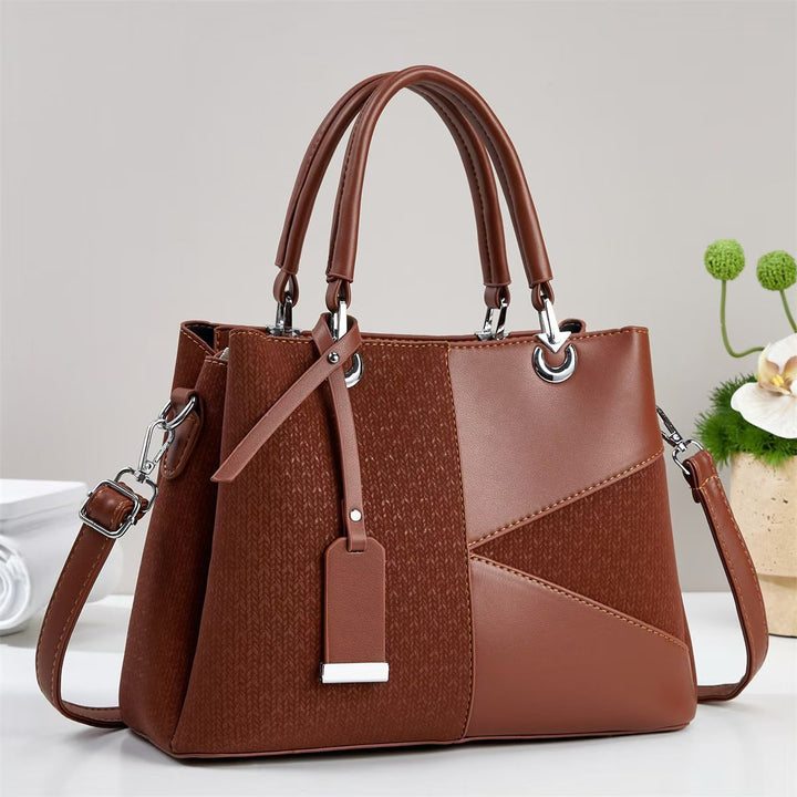 Damen modische Handtasche mit strukturiertem Design und abnehmbarem Schulterriemen Nord Taschen