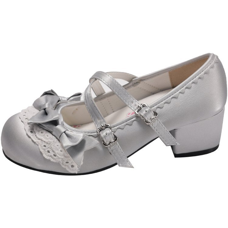 Damen elegante Mary Jane Ballerinas mit modischem Schleifenverzierung Nord Taschen
