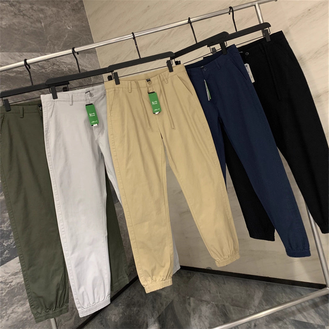 Herren Chino-Jogger mit elastischem Saum und Bundfalten Nord Taschen