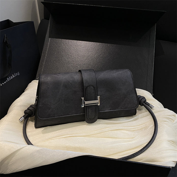 Damen schicke Umhängetasche mit elegantem Klappverschluss Nord Taschen