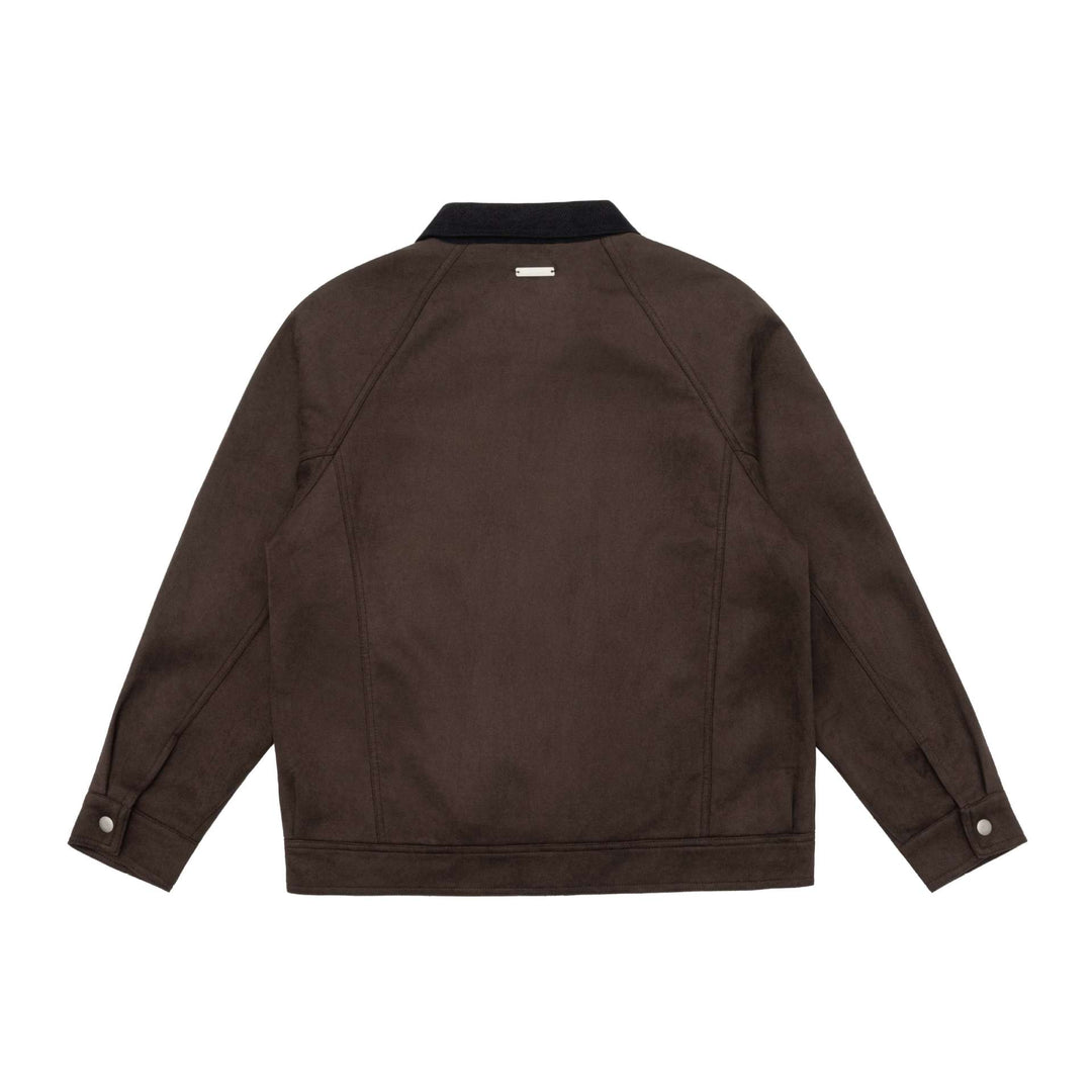 Herren Kurzblouson im Canvas-Workwear-Stil mit Cordkragen Nord Taschen