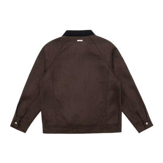 Herren Kurzblouson im Canvas-Workwear-Stil mit Cordkragen Nord Taschen