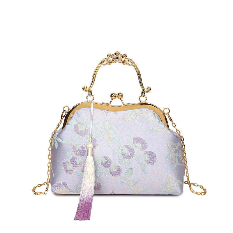 Damen elegante Handtasche mit verziertem Vintage-Design Nord Taschen