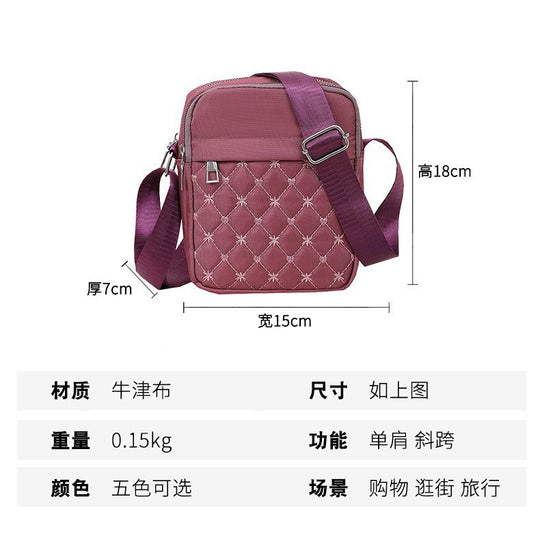 Damen multifunktionale Umhängetasche mit gestepptem Design Nord Taschen