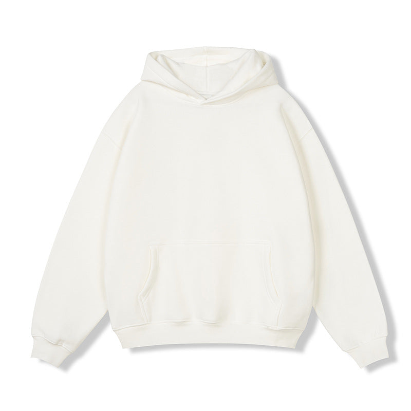 Unisex Oversize-Kapuzenpullover aus Baumwollmix mit Kängurutasche und gerippten Bündchen Nord Taschen