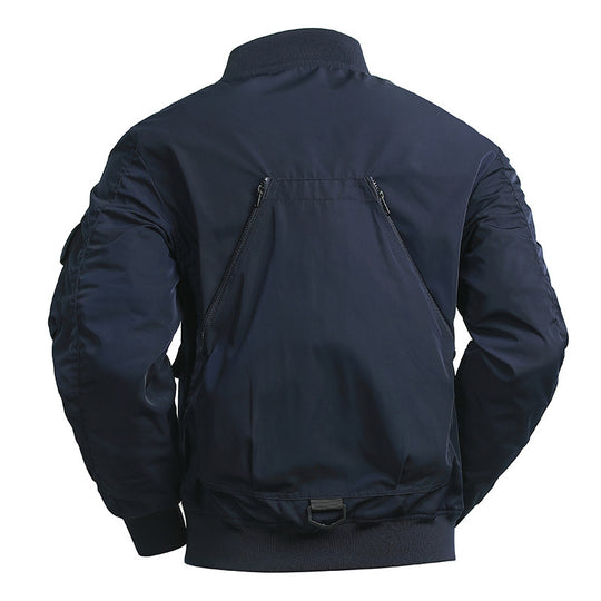 Herren Taktische Bomberjacke im Field‑Look mit modularen Außenfächern und elastischem Saum Nord Taschen