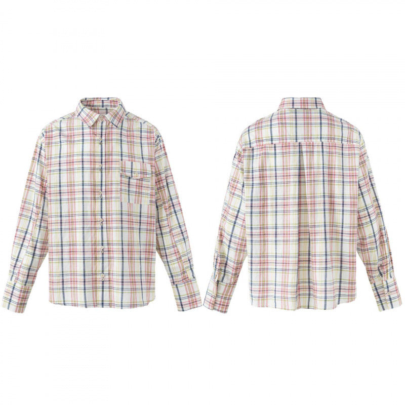Unisex Karierte Overshirt-Hemdjacke mit Brusttasche und Boxy-Schnitt Nord Taschen
