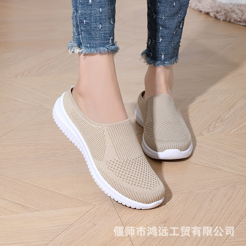 Damen bequeme und atmungsaktive Slip-On Sneaker