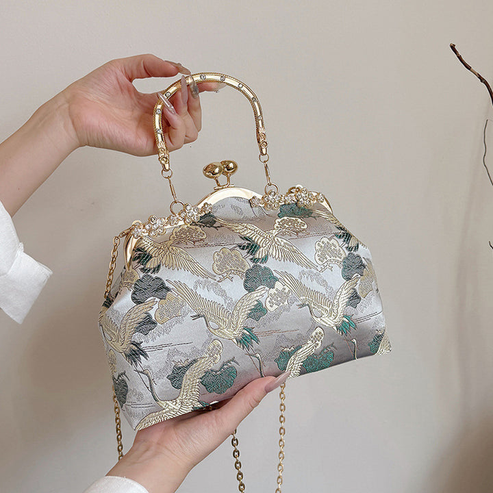 Damen elegante Handtasche mit aufwendigem Vogel-Design Nord Taschen
