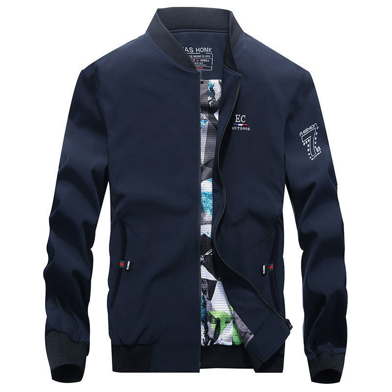 Herren leichter Softshell-Bomber mit gemustertem Mesh-Futter und windabweisendem Außenmaterial Nord Taschen