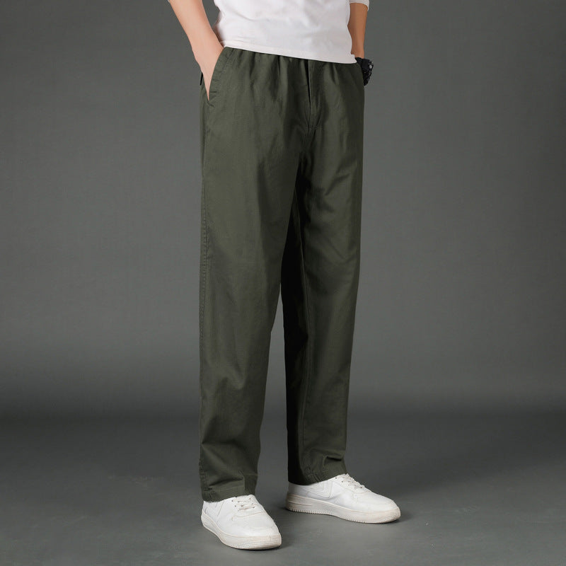 Herren Weite Baumwoll-Chinohose im Relaxed-Fit mit elastischem Komfortbund & verdeckten Eingriffstaschen Nord Taschen