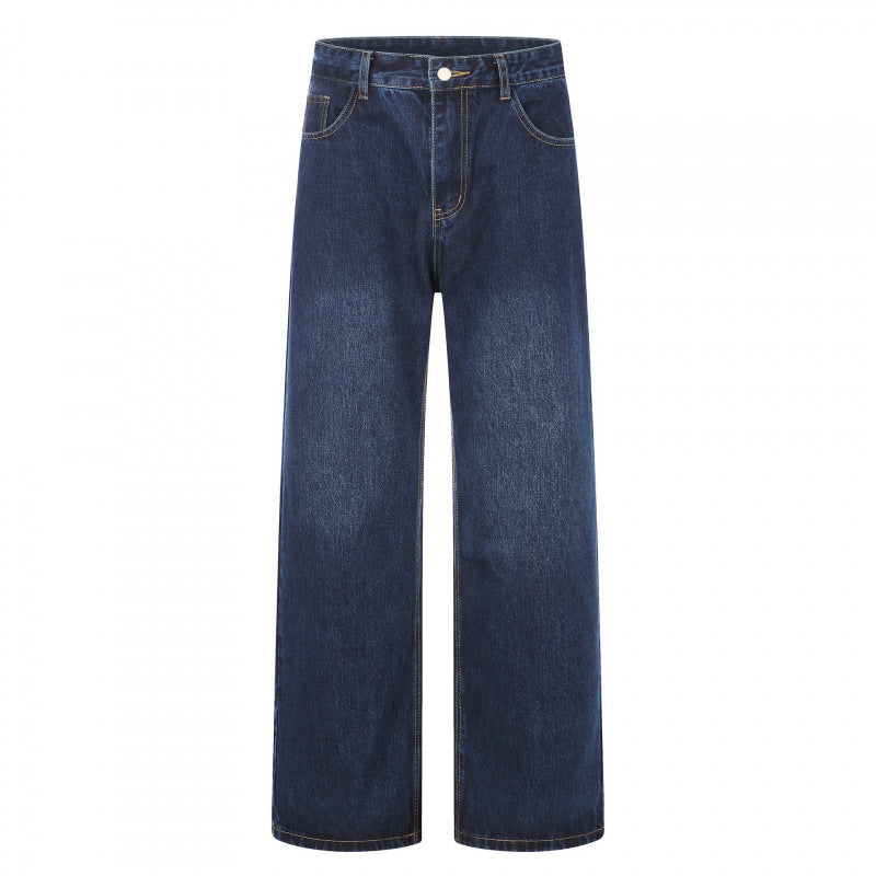 Damen High‑Waist Jeans mit weitem Bein, Fünf‑Taschen und lockerem Schnitt Nord Taschen