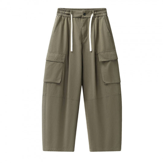 Unisex Baggy‑Cargo‑Hose mit elastischem Bund, Tunnelzug und großen Pattentaschen Nord Taschen