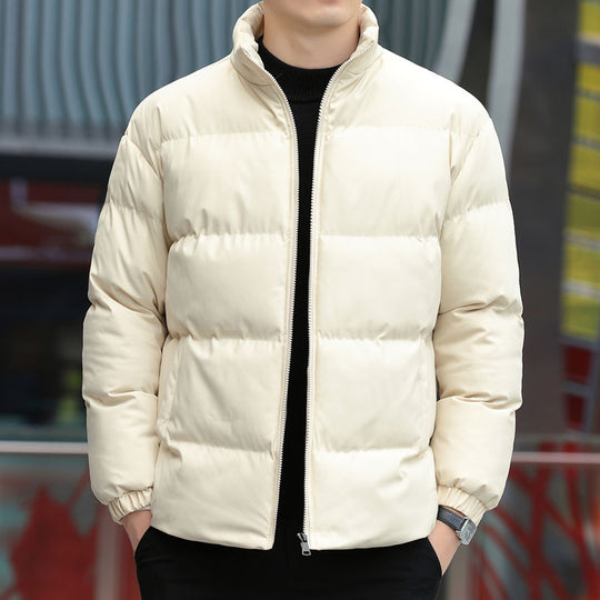 Herren Wattierte Kurzjacke mit Stehkragen, Thermofutter & elastischen Ärmelbündchen Nord Taschen