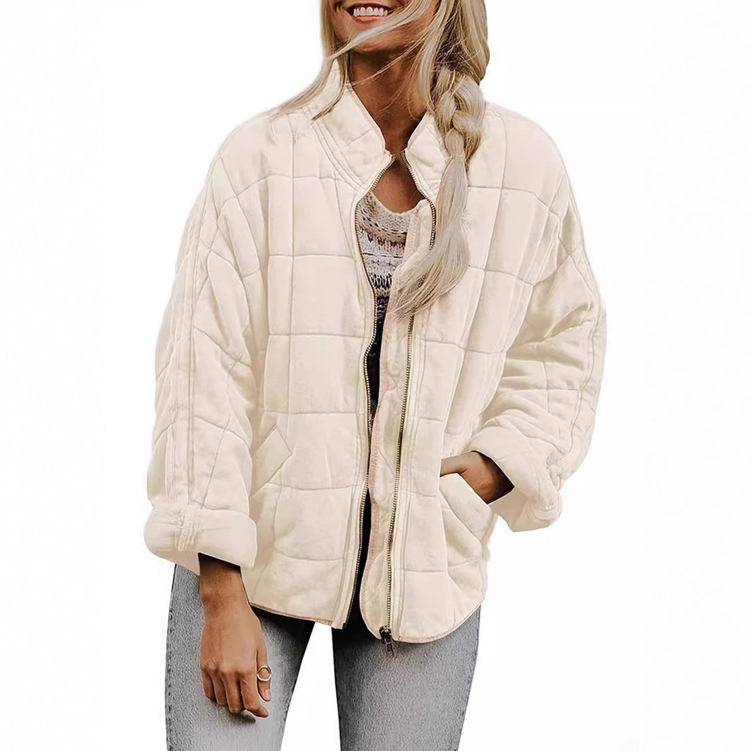 Damen Übergroße Steppjacke Nord Taschen
