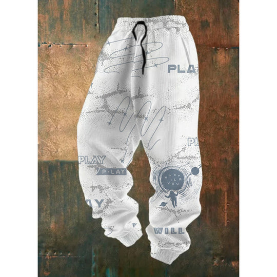 Damen Bequeme Freizeithose mit kreativem Druck Nord Taschen