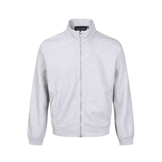 Herren Leichte Sweatjacke aus Baumwoll‑Mix mit Stehkragen, durchgehendem Reißverschluss und Eingrifftaschen Nord Taschen