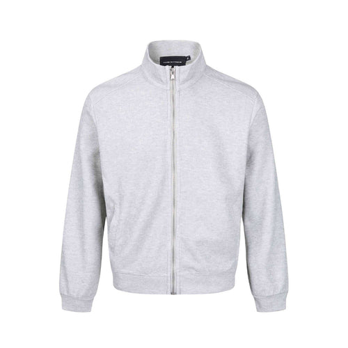 Herren Leichte Sweatjacke aus Baumwoll‑Mix mit Stehkragen, durchgehendem Reißverschluss und Eingrifftaschen Nord Taschen
