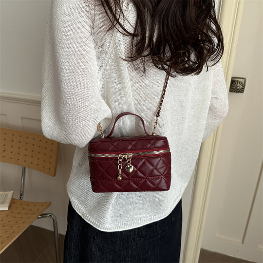 Damen elegante gesteppt Mini-Handtasche mit abnehmbarem Schulterriemen Nord Taschen