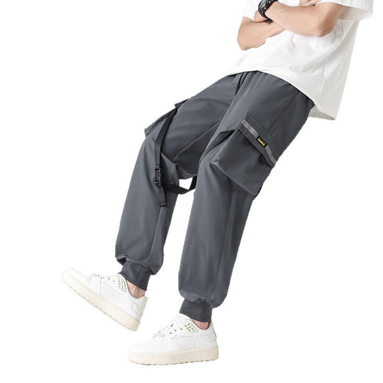 Herren Tech‑Utility Cargohose mit multifunktionalen Beintaschen, verstellbaren Gurtbändern & elastischen Bündchen Nord Taschen