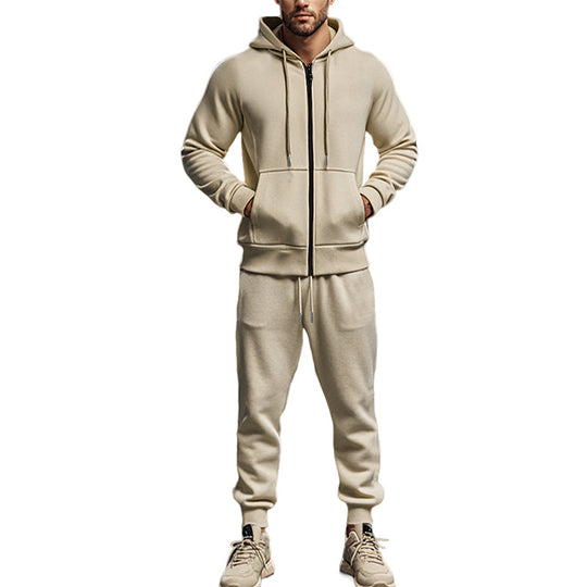 Herren Komplettes Sweatset mit Reißverschluss-Hoodie und tapered Jogginghose Nord Taschen
