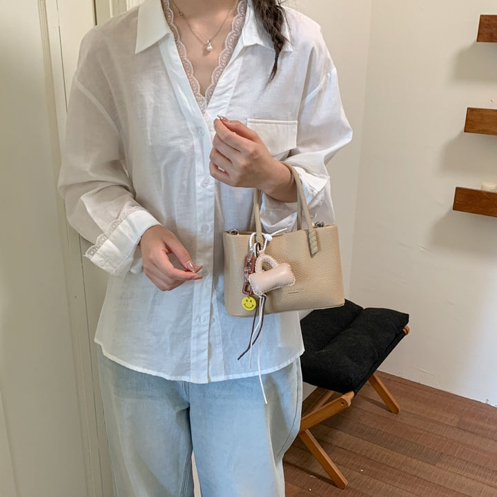 Damen Mini-Handtasche mit modischem Kordelzug Nord Taschen