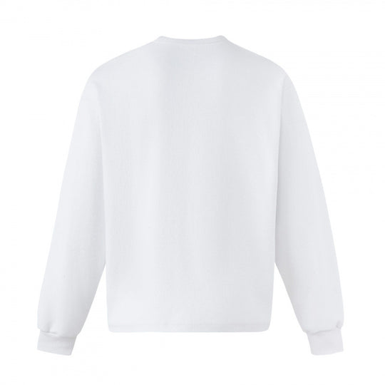 Unisex Oversize-Sweatshirt mit Henley-Ausschnitt und verschwommenem Schmetterlings-Print Nord Taschen