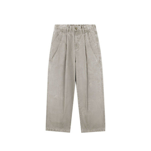 Damen Hochtaillierte Culotte-Hose mit weitem Bein, Bundfalten und soften Denimgriff Nord Taschen