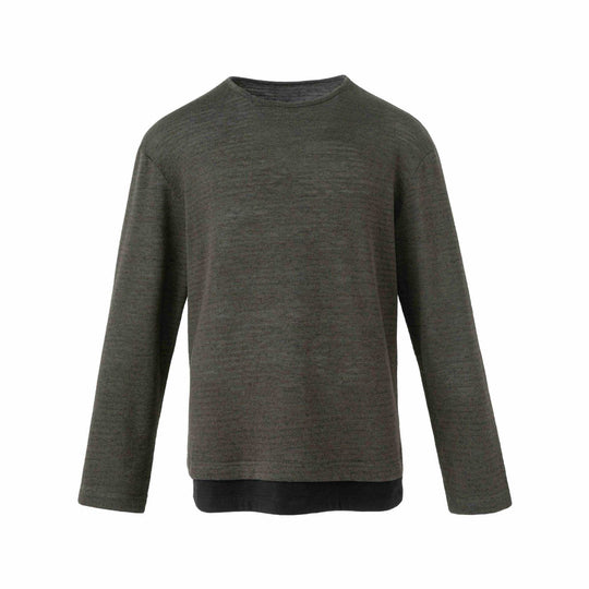 Herren Feinstrick-Pullover mit Rundhalsausschnitt und geradem Schnitt Nord Taschen