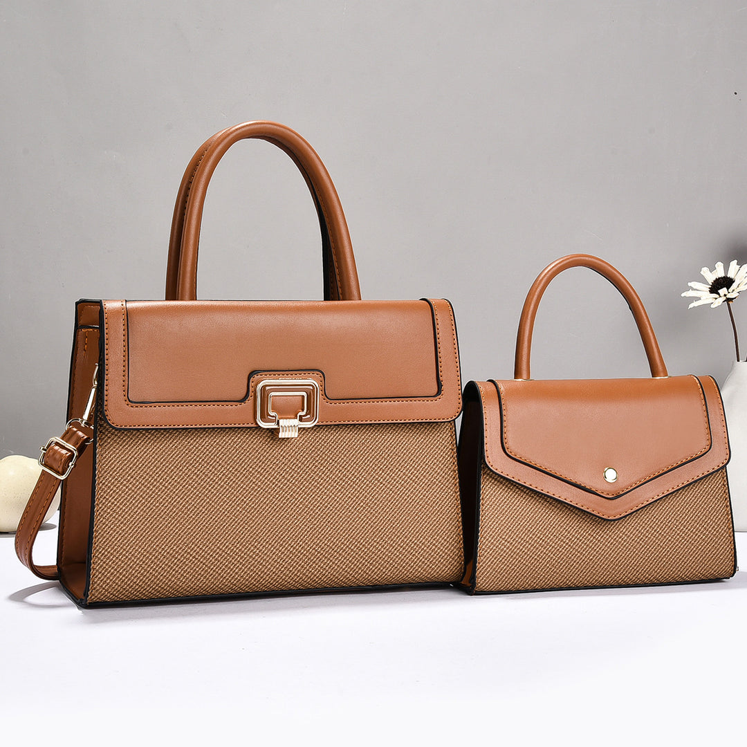 Damen Handtaschen-Set mit strukturiertem Design und eleganter Mini-Umhängetasche Nord Taschen