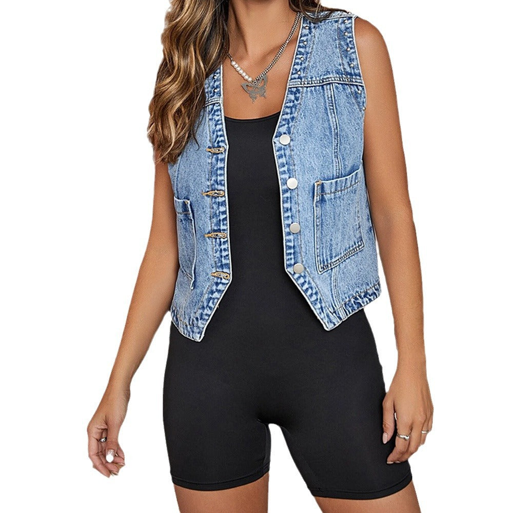 Damen Jeansweste