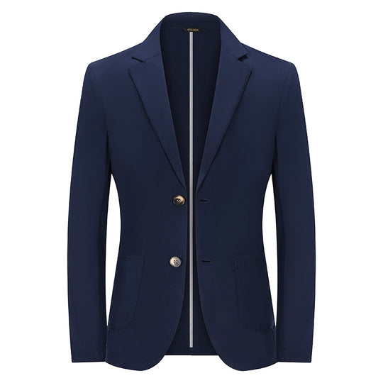 Herren Modernes Slim-Fit Sakko mit schmalem Revers und aufgesetzten Taschen Nord Taschen