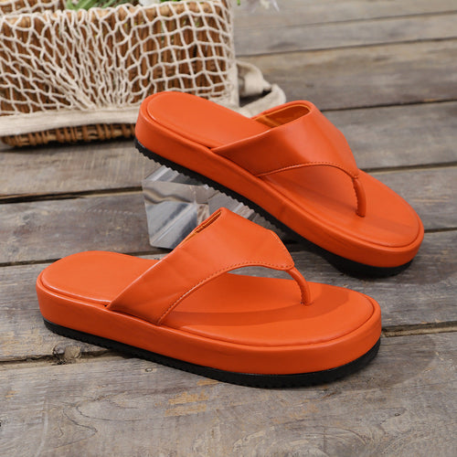 Damen Bequeme Zehentrenner-Sandalen mit ergonomischem Fußbett und rutschfester Sohle