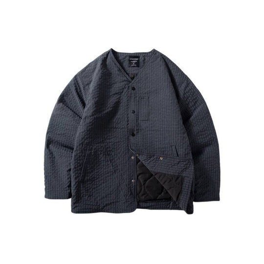 Herren Steppjacke ohne Kragen mit Druckknopfverschluss und seitlichen Eingrifftaschen Nord Taschen